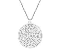 ZIAFRPN Homme Moïse Collier 72 Noms de Dieu Pendentif Femelle Rétro Ronde Amulette Talisman Protection Bijoux