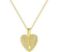 ZIAFRPN Hommes Colliers amitié Collier Style européen et américain Mode Simple Design Sens Amour Collier Femmes léger Luxe Haute qualité Sens Ange Ailes clavicule c