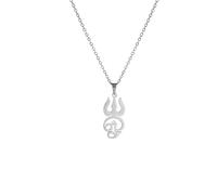 ZIAFRPN Inde Tamoul Om Symbole avec Trident Pendentif Collier Om Shiva Symbole Yoga Vintage Talisman Bijoux