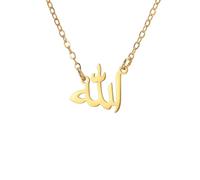 ZIAFRPN Islamique Allah Symbole Arabe Collier Lune Musulmans Cadeaux Bijoux Amulette