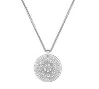 ZIAFRPN Le Sceau des Sept archanges amulette Pendentif Colliers Hommes Femmes Pentagramme Le Sceau d’Ameth Talisman Collier Cadeau
