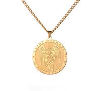ZIAFRPN Médaille Saint Ange Amulette Madonna Bijoux à la Mode