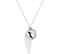 ZIAFRPN Mémorial Ange Aile Coeur Pendentif Collier pour Les Femmes Souvenir Charme Cou chaîne sympathie deuil