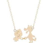 ZIAFRPN Mesdames collier unisexe chien tag chaîne Petit Chaperon Rouge Histoire Collier avec Sly Loup Bébé Fille Enfants Anniversaire Meilleur Cadeau Film Bijoux Cadeaux de mode