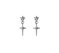 ZIAFRPN Mini Cristal Zircon Boucles d’Oreilles Sweet Needle Unisexe Oreille Stud Pendentif Croix étoile Oreille Oeil Bijoux Cool Mignon Punk Grunge Bijoux