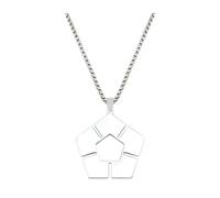 ZIAFRPN Mode Anime Blue Lock Pendentif Signes de Football féminins Colliers Mode Chaîne créative féminine Couleur argentée