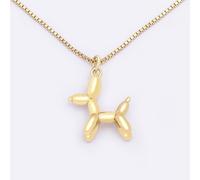 ZIAFRPN Mode Caniche Ballon Animal Charme Chiot Chien Pendentif Collier pour Femmes Filles Adolescents Petites amies Fine Party Cadeau d’Anniversaire