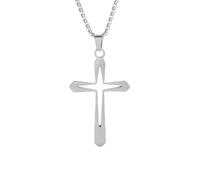 ZIAFRPN Mode Croix creuse Pendentif Collier pour hommes et femmes Religieux Prière Chrétienne Amulette Cadeaux félicitations cadeaux