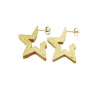 ZIAFRPN Mode Design Classique plaqué Or Creux étoile Forme Boucles d’Oreilles Style Punk Rock fête chanceuse Anniversaire Cadeau Accessoires