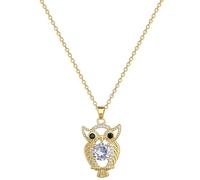 ZIAFRPN Mode Exquis Creux Magnifique Hibou Collier Classique Micro-Set Tempérament Dîner Fille Cadeau en Acier Inoxydable