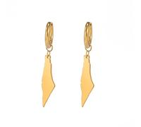 ZIAFRPN Mode Israël Palestine Carte Boucles d’Oreilles pour Femmes Hommes Pays Géographie Boucle d’Oreille Arabe Bijoux Tendance