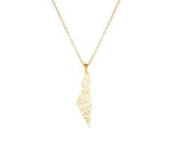 ZIAFRPN Mode Israël Palestine Carte Pendentif Neckalce Pays Arabe Colliers Amulette Fête Bijoux Femmes Hommes