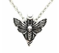 ZIAFRPN Mode Minuscule Petite Lune Mort Papillon Papillon Gothique Pendentif Collier Accessoires prezzie
