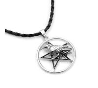 ZIAFRPN mode Pentagramme Corbeau Pentagramme Pendentif Talisman Amulette Oiseau Viking Sans col Hommes Femmes Accès aux prix