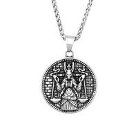 ZIAFRPN Mode Vintage Anubis Pendentif Collier Hommes Et Femmes Égyptien Amulette Collier Bijoux Cadeaux