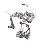 ZIAFRPN Ne jamais s’estomper loup et corbeau amulettes slaves talismans Odin hache colliers et pendentifs nordiques s bijoux hommes turcs