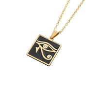ZIAFRPN Oeil d’Horus Pendentif Collier pour Hommes et Femmes Égypte Ancienne amulette Religieuse Bijoux Chanceux Cadeaux