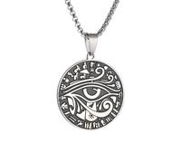 ZIAFRPN Oeil d’Horus Protection Symbole Pendentif Collier pour Hommes et Femmes Égypte Ancienne amulette Bijoux Cadeau