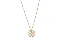 ZIAFRPN Or Opale Trèfle Pendentif Chaîne Colliers pour Femmes Mignon Fine Joaillerie Accessoire Minimaliste