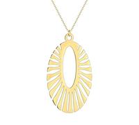 ZIAFRPN Or Sunshine Oval Bijoux pour Femmes Cadeaux Bijoux à la Mode