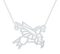 ZIAFRPN Origami Pégase Collier Cheval Volant Pendentif Collier Mythique Mythologie Bijoux Cadeau pour Elle