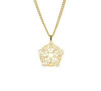 ZIAFRPN Pentagramme sorcière Collier amulette pour l’éternité et l’Infini Symbole païen Bijoux