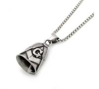 ZIAFRPN Personnalité Vintage Maçonnique Ag Bell Style Hommes Pendule Collier Moto Bell Pendentif Collier Accessoires félicitations cadeaux