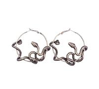 ZIAFRPN Punk Big Crazy Twining Snake Hoop Boucles D’Oreilles pour Femmes Boucles D’Oreilles Accessoires De Bijoux Vintage