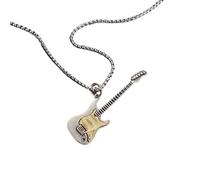ZIAFRPN Punk Rock Musique Guitare Collier Hommes Femmes Gothique Pendentif Collier Mode Personnalisé Cadeau Hip Hop Biker Bijoux pour Boyfriend félicitations cadeaux