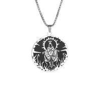 ZIAFRPN Rétro gothique Grim Reaper pendentif collier pour hommes Punk Hip Hop Halloween bijoux cadeau félicitations cadeaux