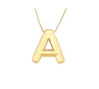 ZIAFRPN Rétro Punk Style A-Z Lettres Pendentif Collier Initiales Alphabet pour Les Femmes Nom Vintage Bijoux Fête Cadeau