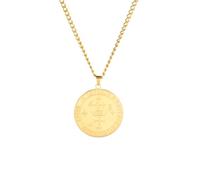 ZIAFRPN Roi de Salomon Pendentif archange Sigil Collier Protection Courage Puissance et Force amulette