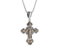 ZIAFRPN Saint Gardien Ange Croix Pendentif Collier pour Hommes Femmes amulette Porte-Bonheur Bijoux Cadeau