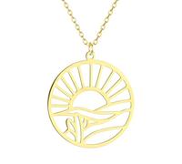 ZIAFRPN Simple Lever de Soleil désert Soleil Dames Cadeaux Bijoux à la Mode