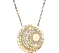 ZIAFRPN Soleil et Lune Tarot médaille Pendentif Collier adapté aux Dames Mode clavicule chaîne Anniversaire Bijoux Cadeau félicitations Cadeaux
