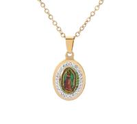 ZIAFRPN Statue Pendentif Prière Amulette Collier pour Femmes Mode Foi Bijoux Cadeau