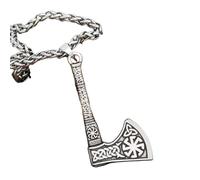ZIAFRPN Style Vieillette Corbeau double face, hache à double face, collier homme, amulette talisman, pendentif gothique slave AX Prixie