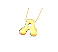 ZIAFRPN Tendance créative A-Z Lettres breloque Pendentif Collier pour Femme Masculin Nom Initiales Alphabet Bijoux Accessoires
