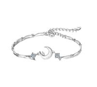 ZIAFRPN Tendance Shell Lune Lien Bracelet pour Les Femmes Mode Coréenne Sweet Girls Chaîne Torsadée Y2K Bracelet Cadeau De Fête