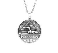 ZIAFRPN Vintage Égyptien Ancien Dieu De La Mort Anubis Pendentif Collier Homme Mythologie Biker Bijoux félicitations Cadeaux