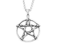 ZIAFRPN Vintage étoile de David Pendentif pour Hommes Punk Hip Hop Simple Pentagramme Collier Mode Bijoux Cadeaux félicitations Cadeaux