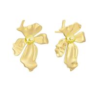 ZIAFRPN Vintage Grande Fleur Boucles d’Oreilles pour Les Femmes exagéré Couleur Or géométrique irrégulière déclaration Boucle d’Oreille Bijoux Cadeau de fête
