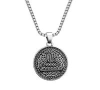 ZIAFRPN Vintage Viking Navire Pendentif Nordique Celtes Noeuds Colliers pour l’Homme Arbre de Vie amulette Bijoux Cadeaux