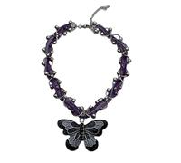 ZIAFRPN Y2k papillon colliers pour femmes style punk rétro gothique hiphop ras de cou Hyperbole bijoux fantaisie colliers para mujer