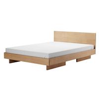 ZIANS Lit Large avec tête de lit en chêne ciré, pieds partagés OUT - ZIB01820H220