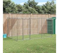 Ziaphsol Abri pour Chien extérieur en Acier galvanisé avec Toit résistant UV et Verrouillage sécurisé, 7,26 m², idéal pour Jardin, terrasse, élevage ou Dressage