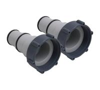 Ziaphsol Adaptateurs de Tuyau de Piscine 2 pcs en Plastique Gris pour Filtration, raccords universels Intex Bestway, diamètre 32/38 mm, Longueur 92 mm, Accessoires d'entretien et Nettoyage