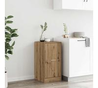Ziaphsol Armoire d'apothicaire en Bois d'ingénierie chêne Artisanal Meuble de Rangement Multifonctionnel pour Bureau Salon Cuisine avec tiroirs et Porte Serrure métallique