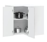 Ziaphsol Armoire Murale d'angle de Cuisine Kalmar Gris béton en Bois d'ingénierie Robuste pour Rangement Pratique et décoration Moderne, idéale pour optimiser l'espace dans Salle à Manger ou Salon