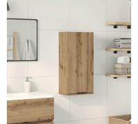 Ziaphsol Armoire Murale de Salle de Bain en Bois d'ingénierie chêne Artisanal 32x20x67 cm avec Porte, Rangement Suspendu ou encastré, idéale pour optimiser l'espace et Organiser Vos Essentiels
